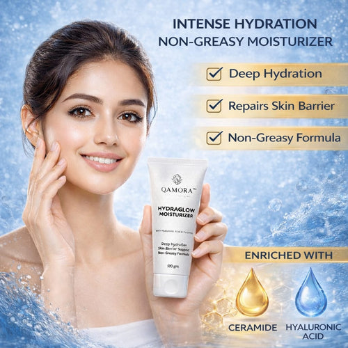 QAMORA Hydraglow hydrating face moisturizer for soft and healthy skin