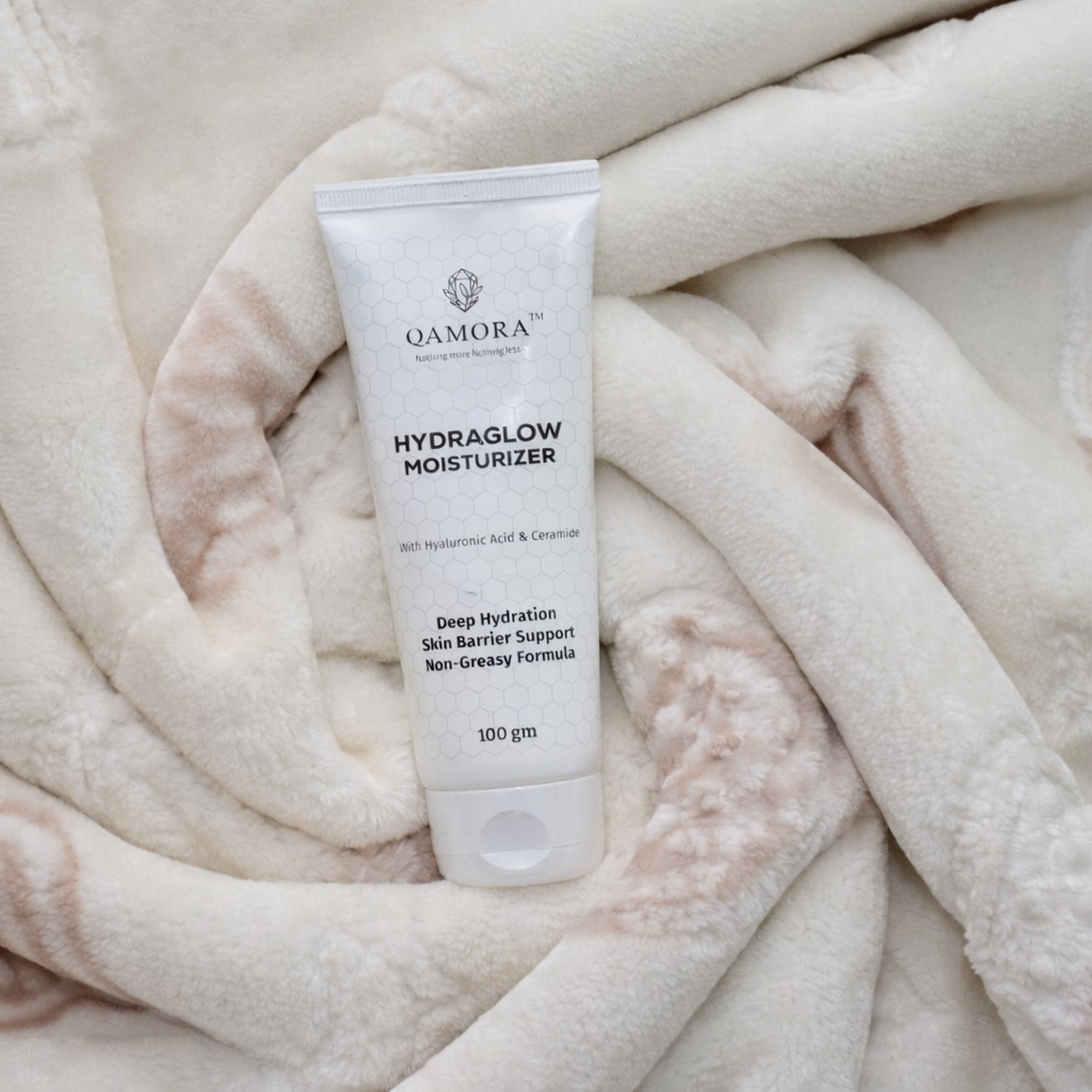 Hydrating face moisturizer by QAMORA for smooth and glowing skin